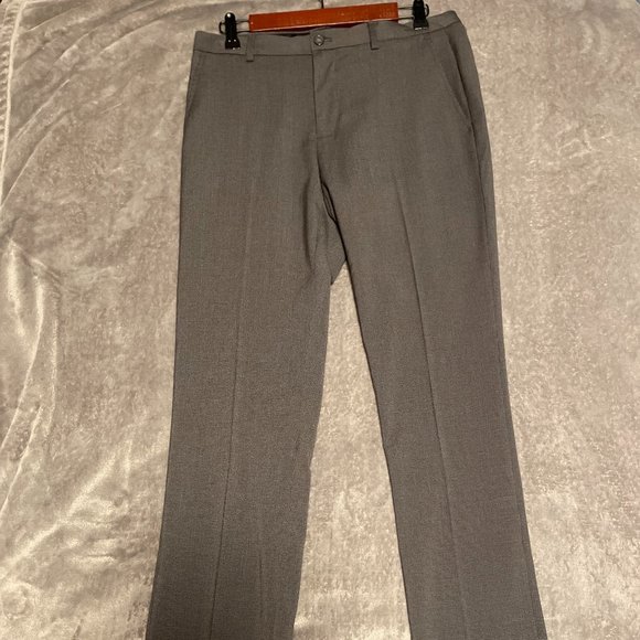 30x32 Calvin Klein Slim Fit Stretch Dress Pants (Grey) - Picture 1 of 1